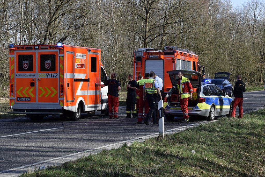 Schwerer VU Krad Fahrrad Koeln Porz Alte Koelnerstr P074.JPG - Miklos Laubert